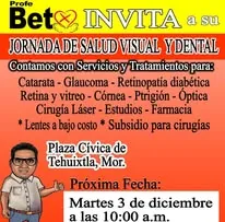 Invitación jornada de salud visual y dental