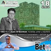 Publicación cultural Mario Juan O'Gorman